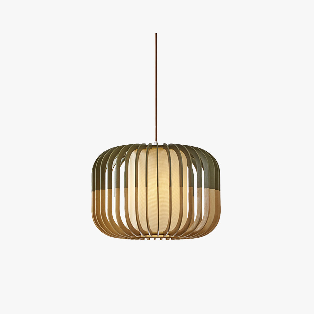 Modern Wood Pendant Light with Adjustable 3-Color Lighting | Elegant Design for Cozy Kitchen Ambiance 1