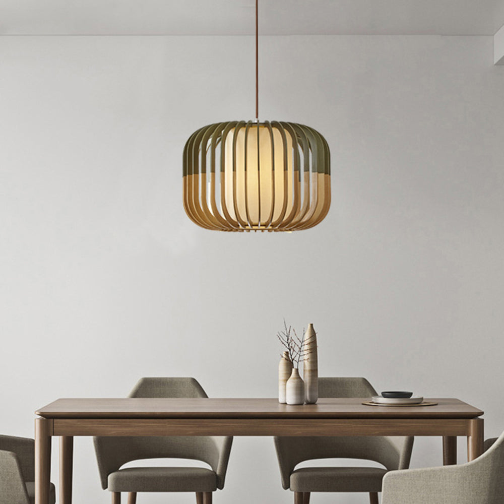 Modern Wood Pendant Light with Adjustable 3-Color Lighting | Elegant Design for Cozy Kitchen Ambiance 3