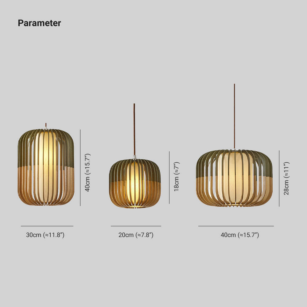 Modern Wood Pendant Light with Adjustable 3-Color Lighting | Elegant Design for Cozy Kitchen Ambiance 7