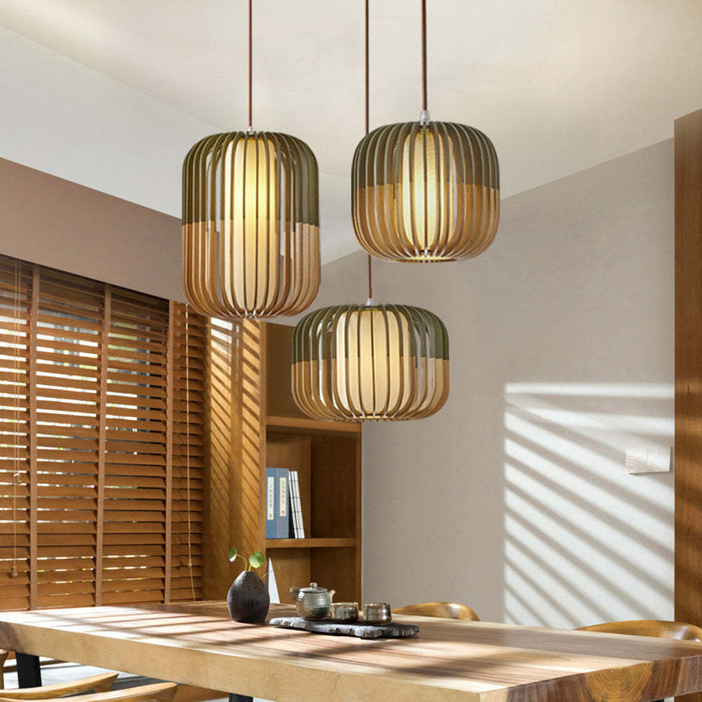Modern Wood Pendant Light with Adjustable 3-Color Lighting | Elegant Design for Cozy Kitchen Ambiance 8