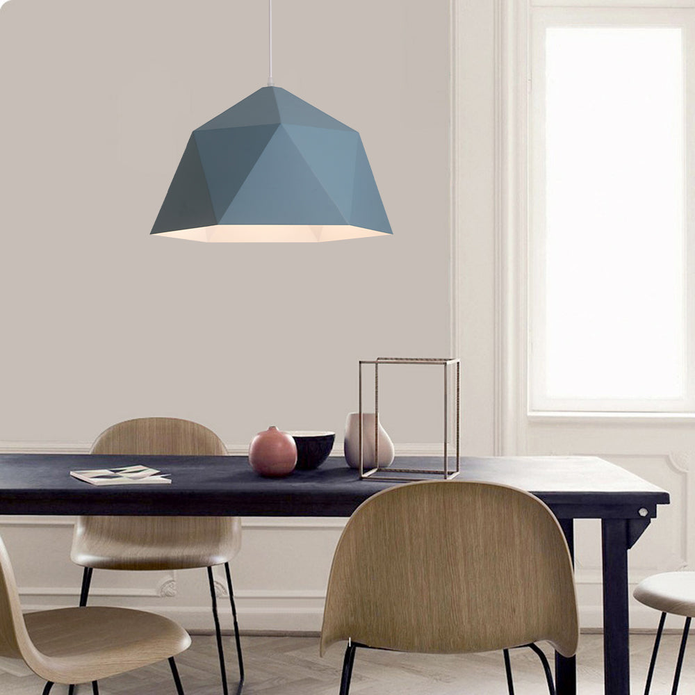 Morandi Collection | Black Pendant Light with Unique Triangular Pattern | Elegant Design for Kitchen Island Illumination 10