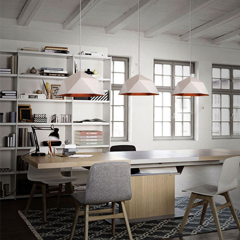 Morandi Collection | Black Pendant Light with Unique Triangular Pattern | Elegant Design for Kitchen Island Illumination 2