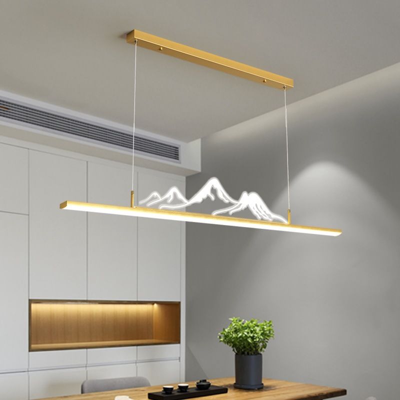Mountain Shape | Black Pendant Light with Dimmable Feature | Elegant Design for Living Room and Bedroom 5