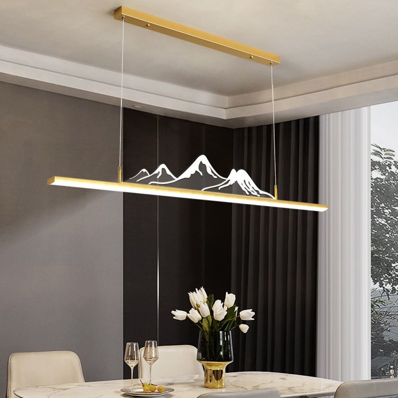 Mountain Shape | Black Pendant Light with Dimmable Feature | Elegant Design for Living Room and Bedroom 6