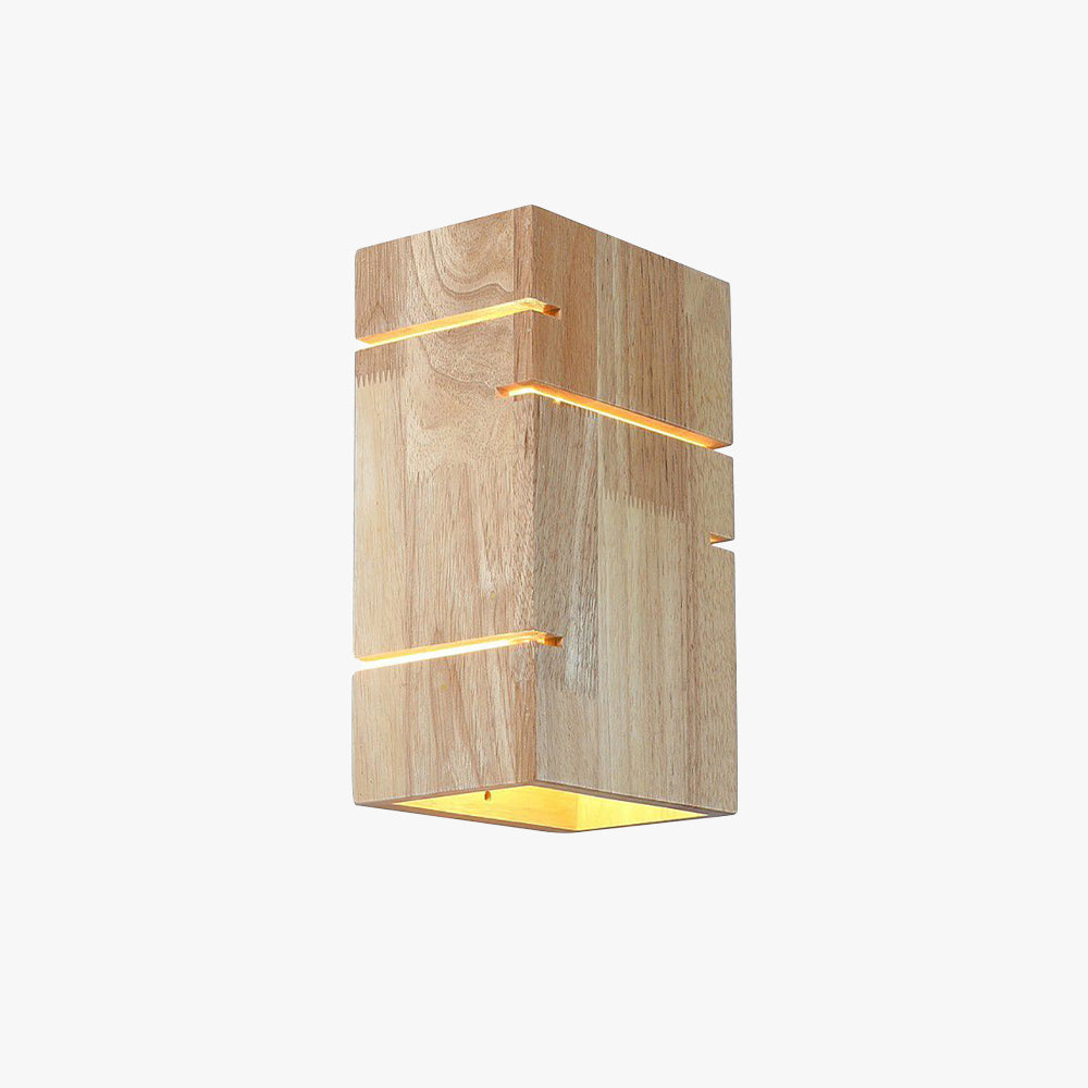 Muto Minimalist Wood Wall Lamp