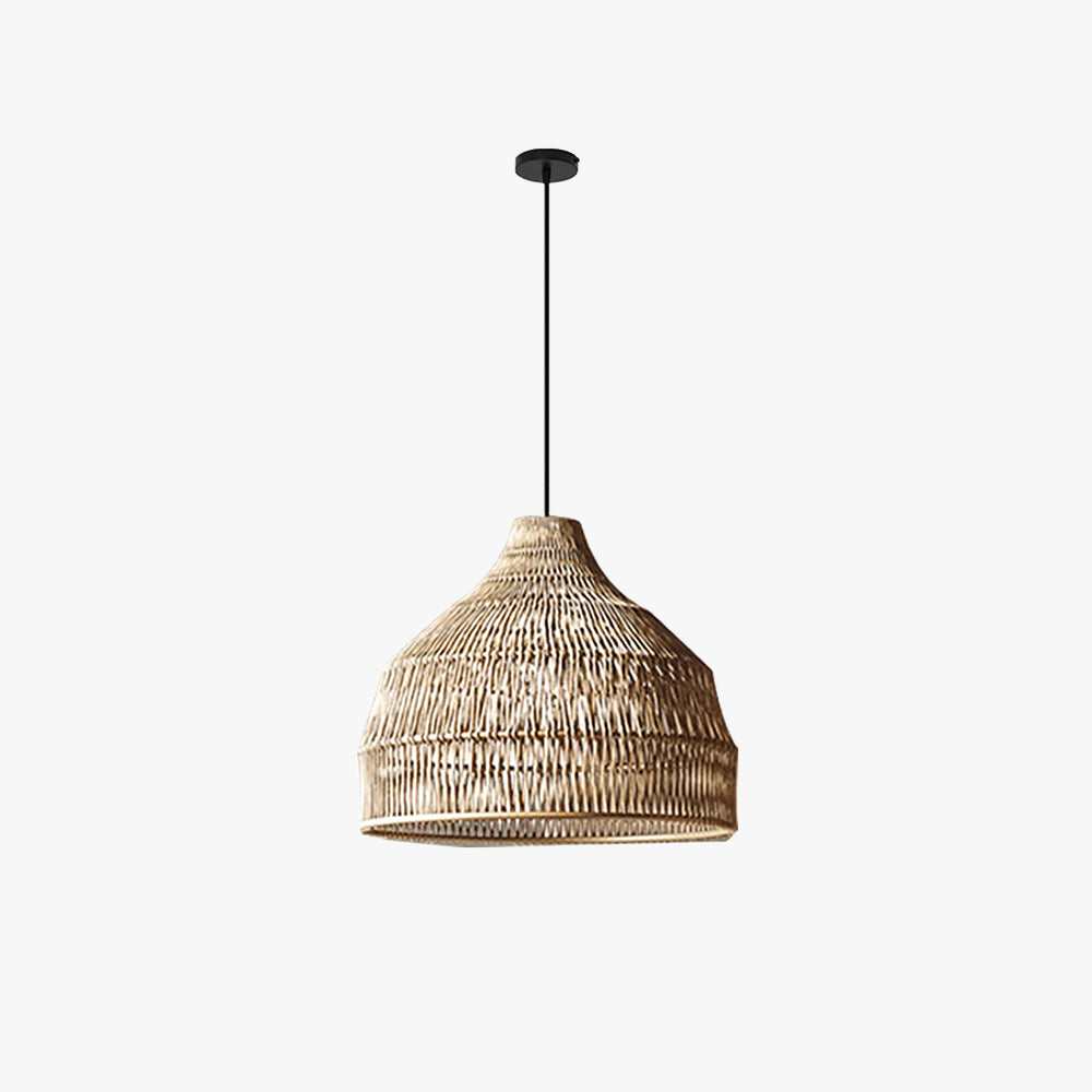 Muto | Japanese Rattan Pendant Light with Intricate Weaving Design | Elegant Lighting for Cozy Spaces 1