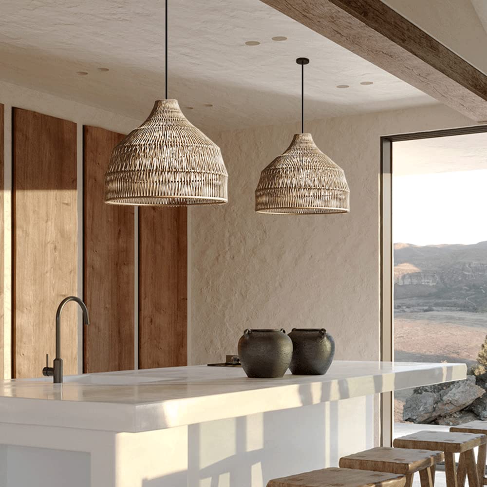 Muto | Japanese Rattan Pendant Light with Intricate Weaving Design | Elegant Lighting for Cozy Spaces 5