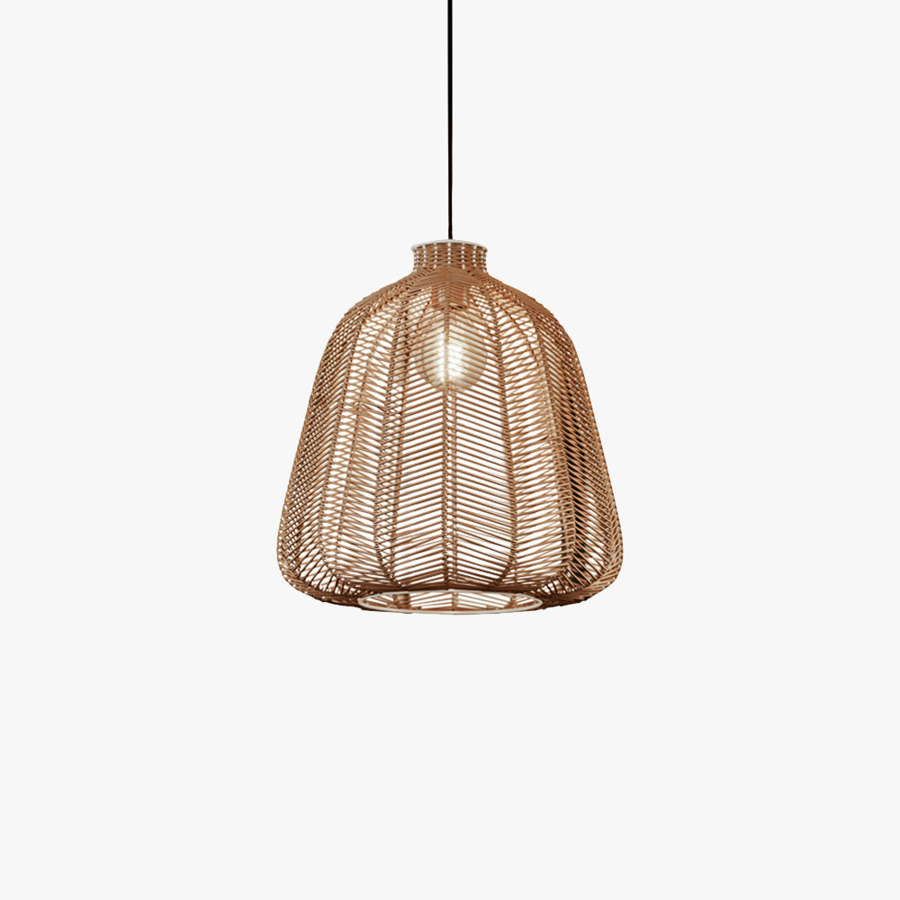 Muto | Minimalist LED Pendant Light with Hand-Woven Rattan | Elegant Lighting for Living Room and Bedroom 1