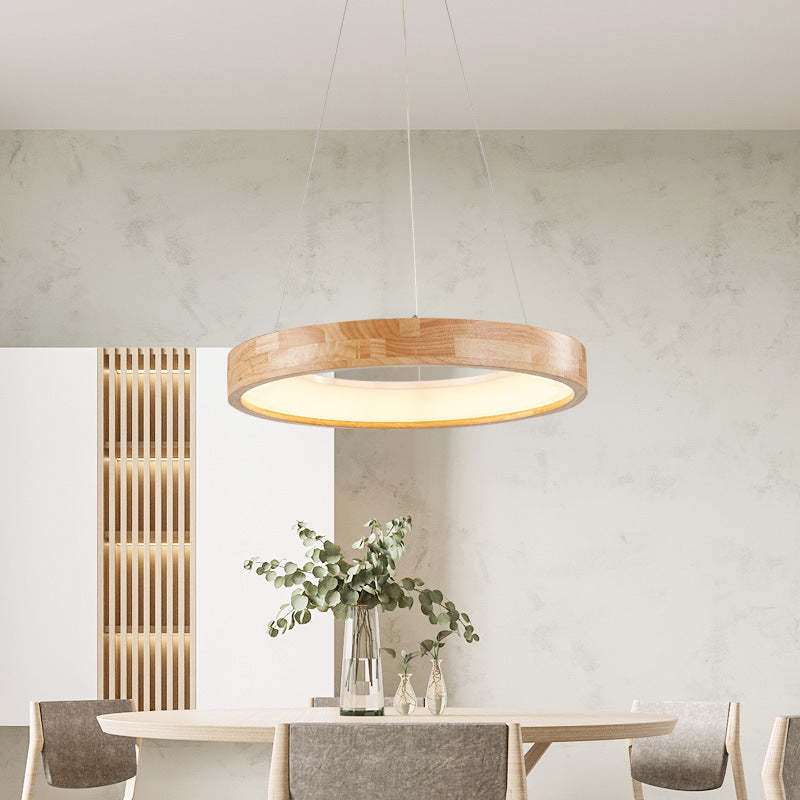 Muto Modern Wood LED Pendant Light | Model A/B/C/D