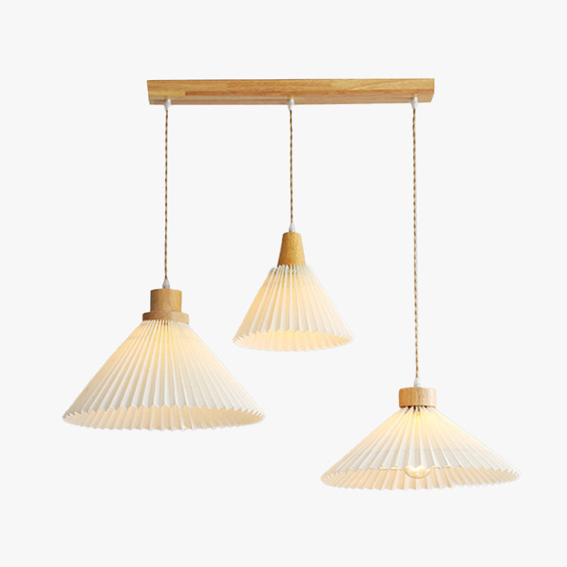 Muto Umbrella Wood & PVC Pendant Light | A, B, C or Set