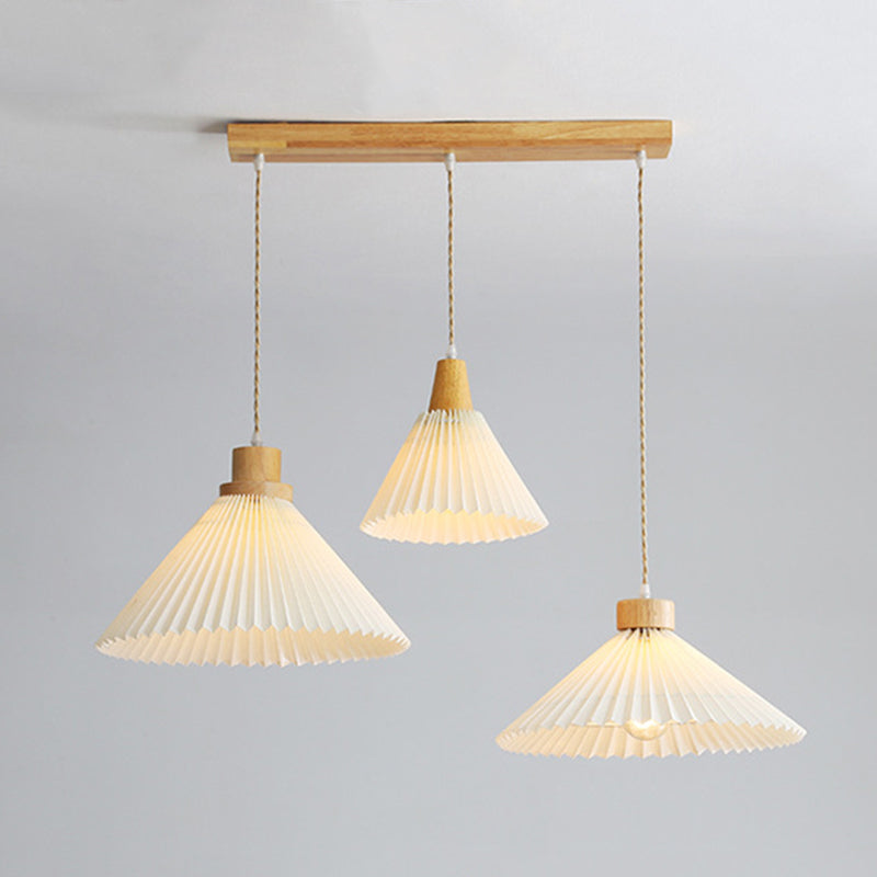 Muto Umbrella Wood & PVC Pendant Light | A, B, C or Set