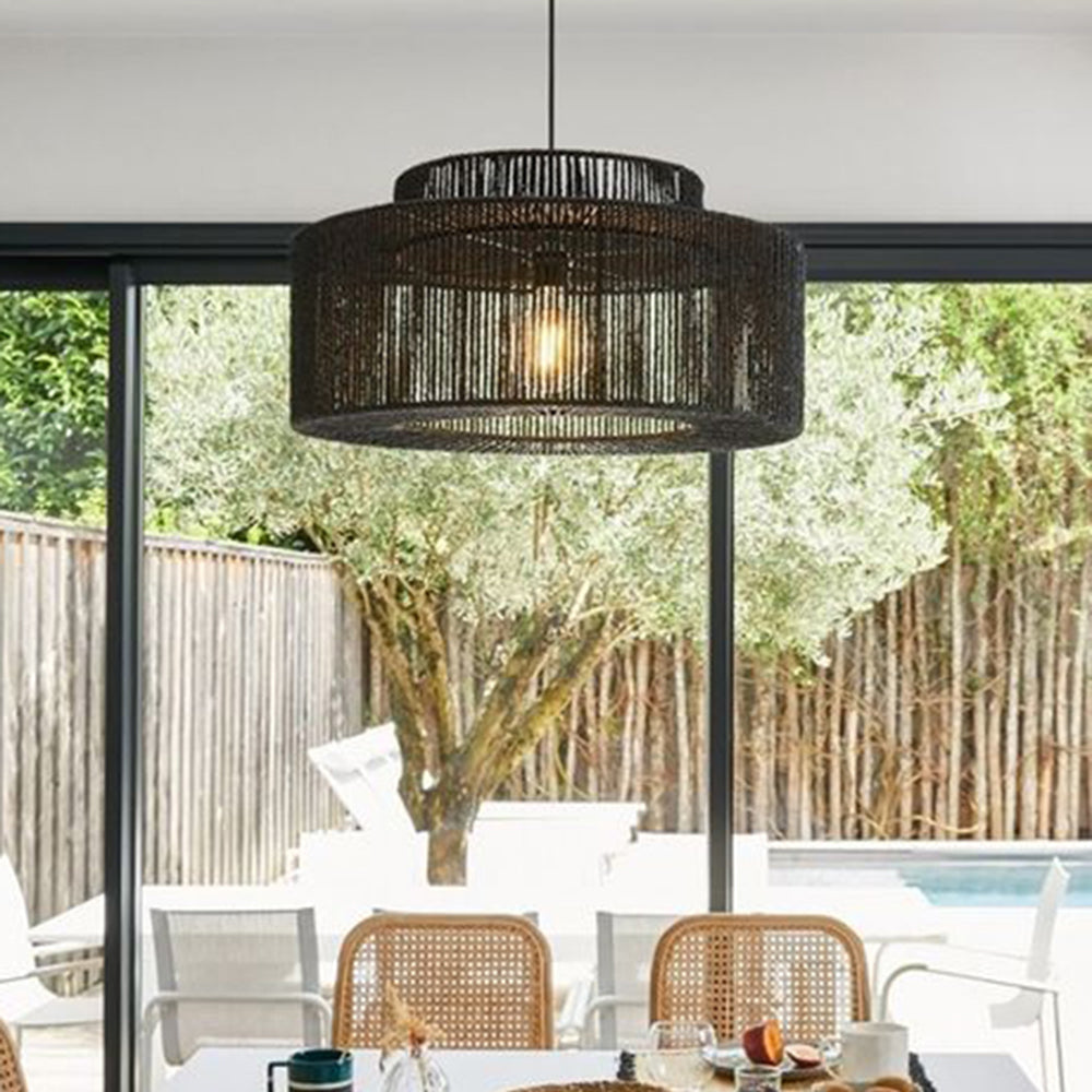 Muto Rattan Drum Pendant Light | Model A/B | Dia30-60cm
