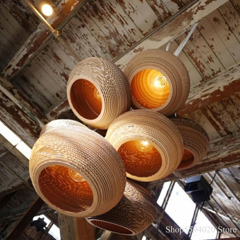 Muto Rustic Paper Pendant Light | 7 Shapes | 12 Variants