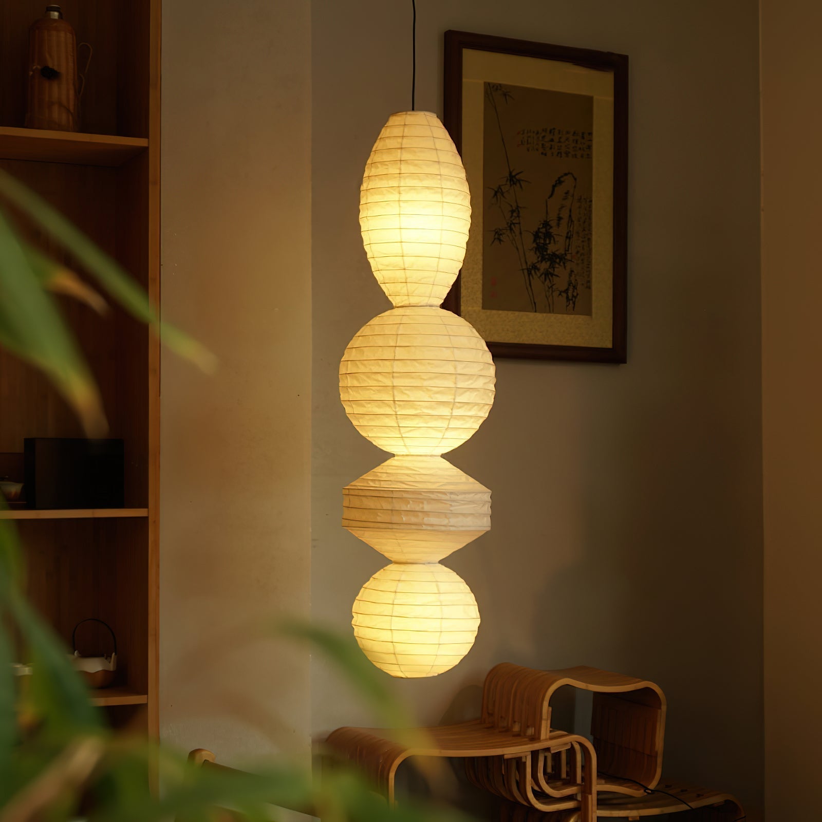 Nami | Pendant Light with Geometric Design & Adjustable Height | Soft Glow for Cozy Spaces 3
