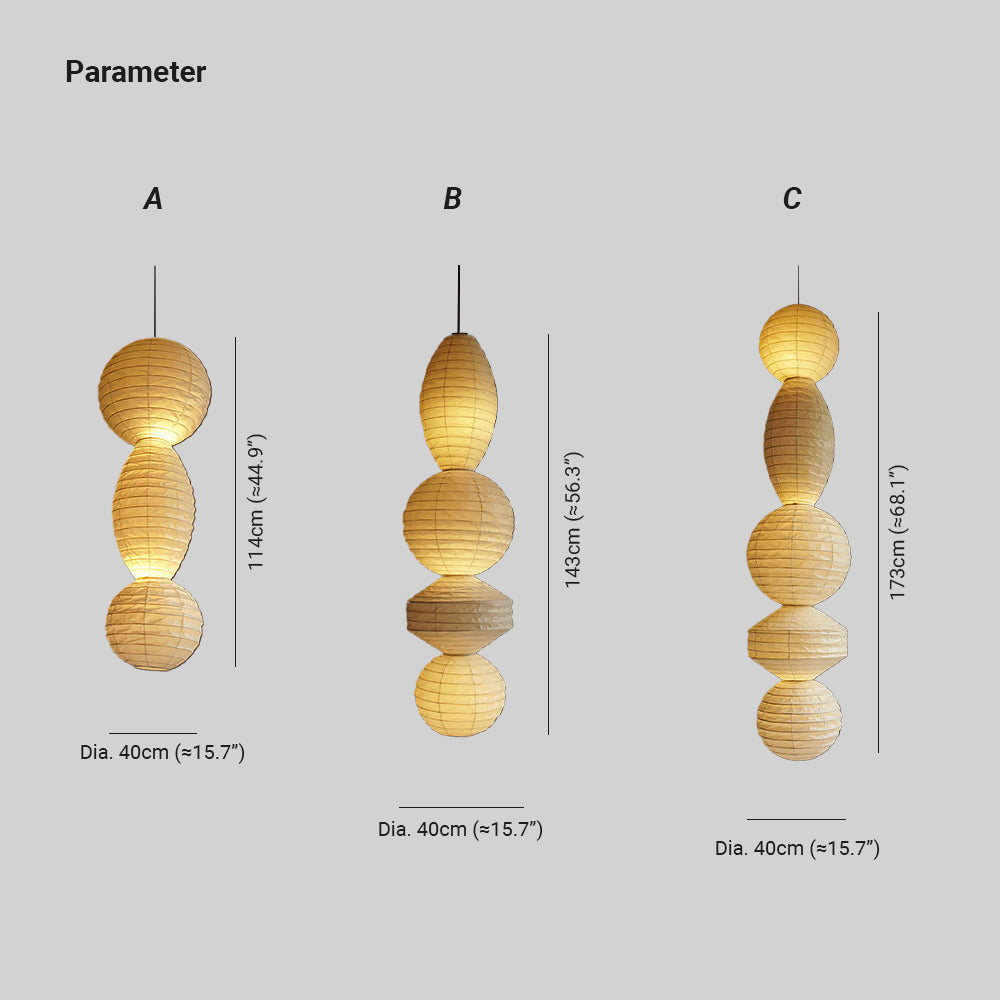 Nami | Pendant Light with Geometric Design & Adjustable Height | Soft Glow for Cozy Spaces 4