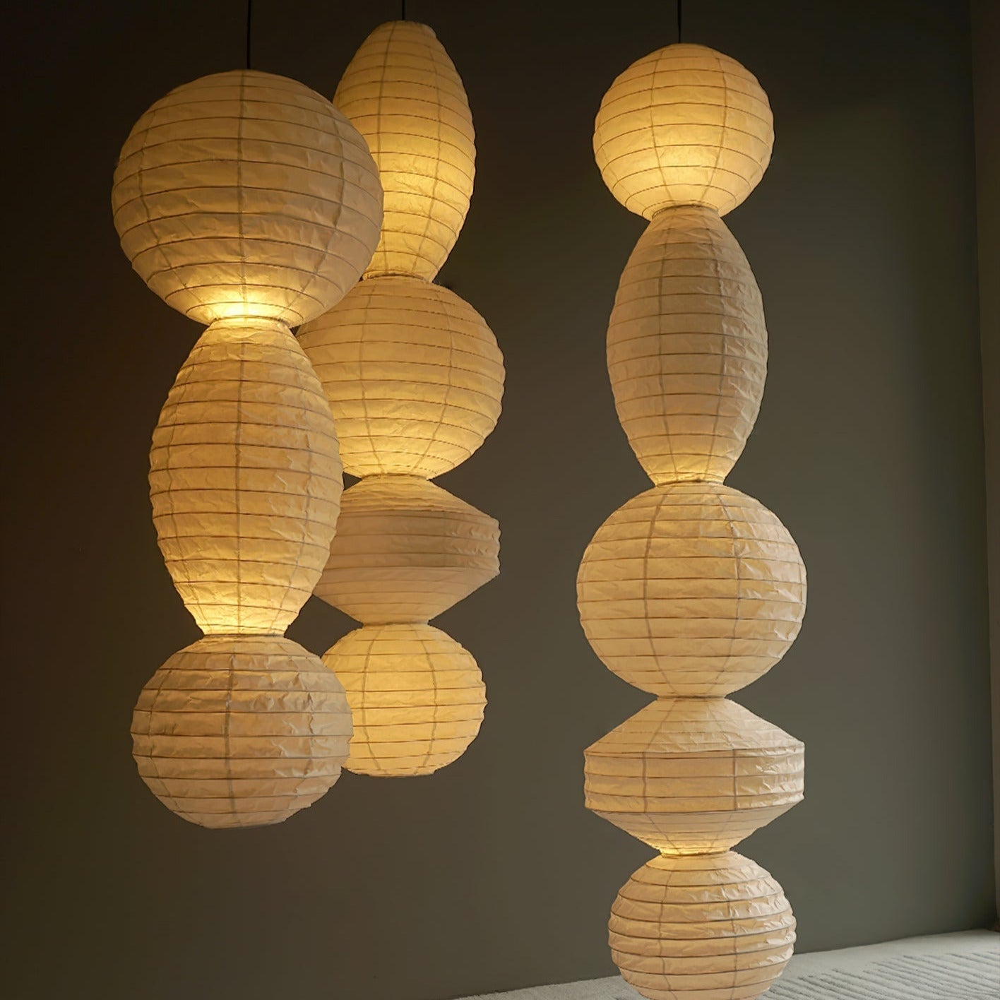 Nami | Pendant Light with Geometric Design & Adjustable Height | Soft Glow for Cozy Spaces 6