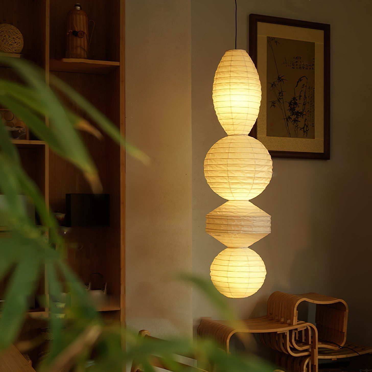 Nami | Pendant Light with Geometric Design & Adjustable Height | Soft Glow for Cozy Spaces 8