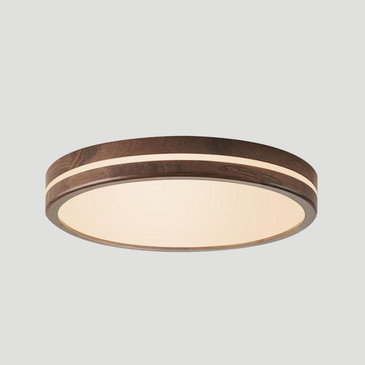Naturalis | Elegant Minimalist Flush Mount Ceiling Light in Wood and Acrylic 5