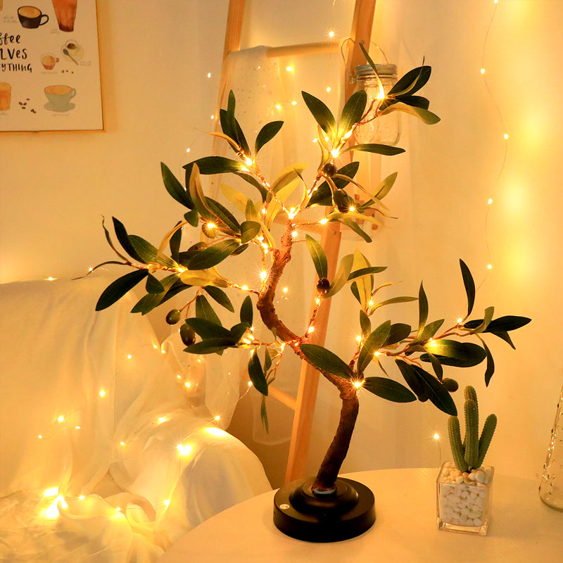 Nature's Glow | Table Lamp with Flexible Branches & Battery Operated Design | Cozy Ambiance for Home Decor 1