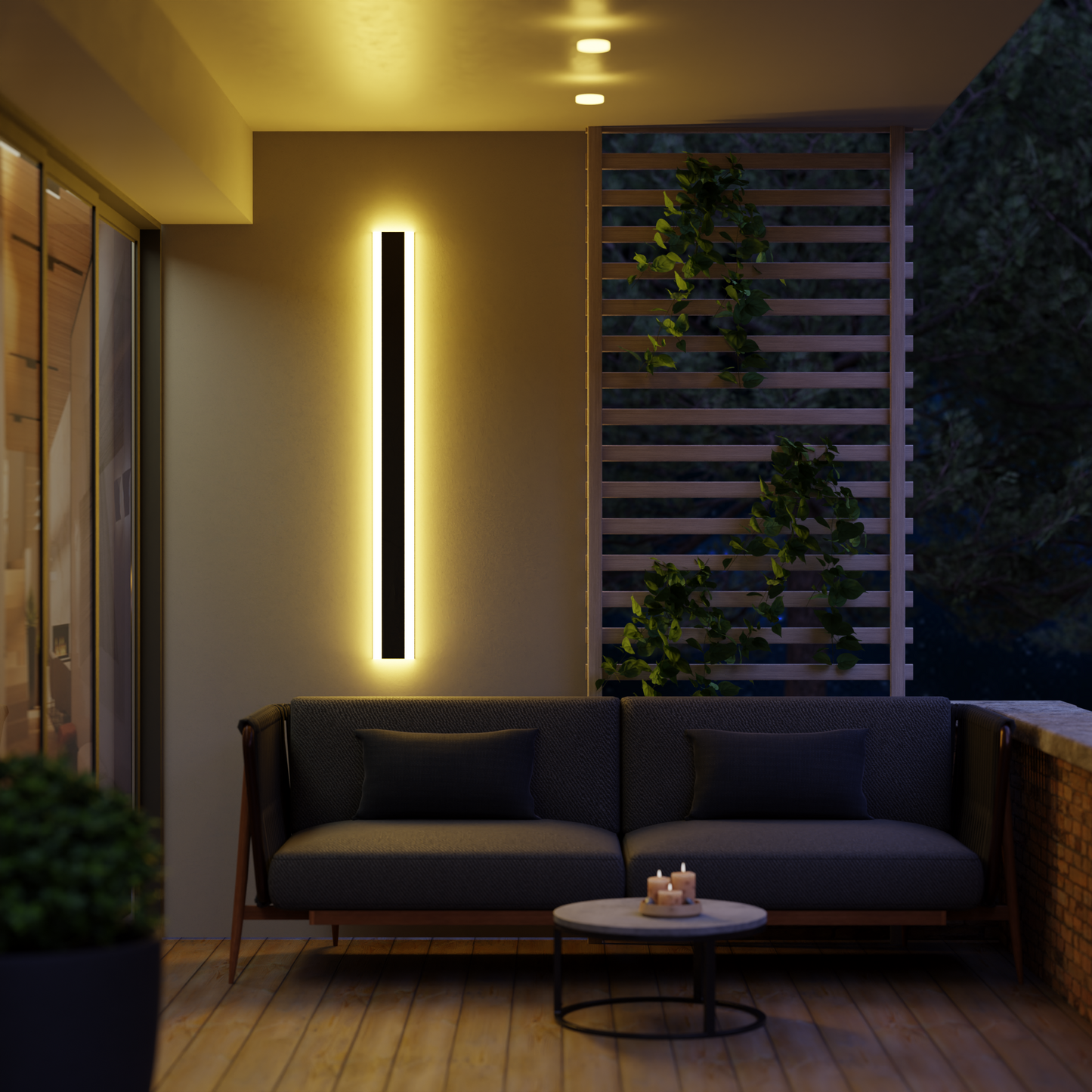 Nexa | Modern Outdoor Wall Light with Integrated Shelf & Dimmable Feature | Stylish Exterior Lighting for Courtyards and Balconies 10