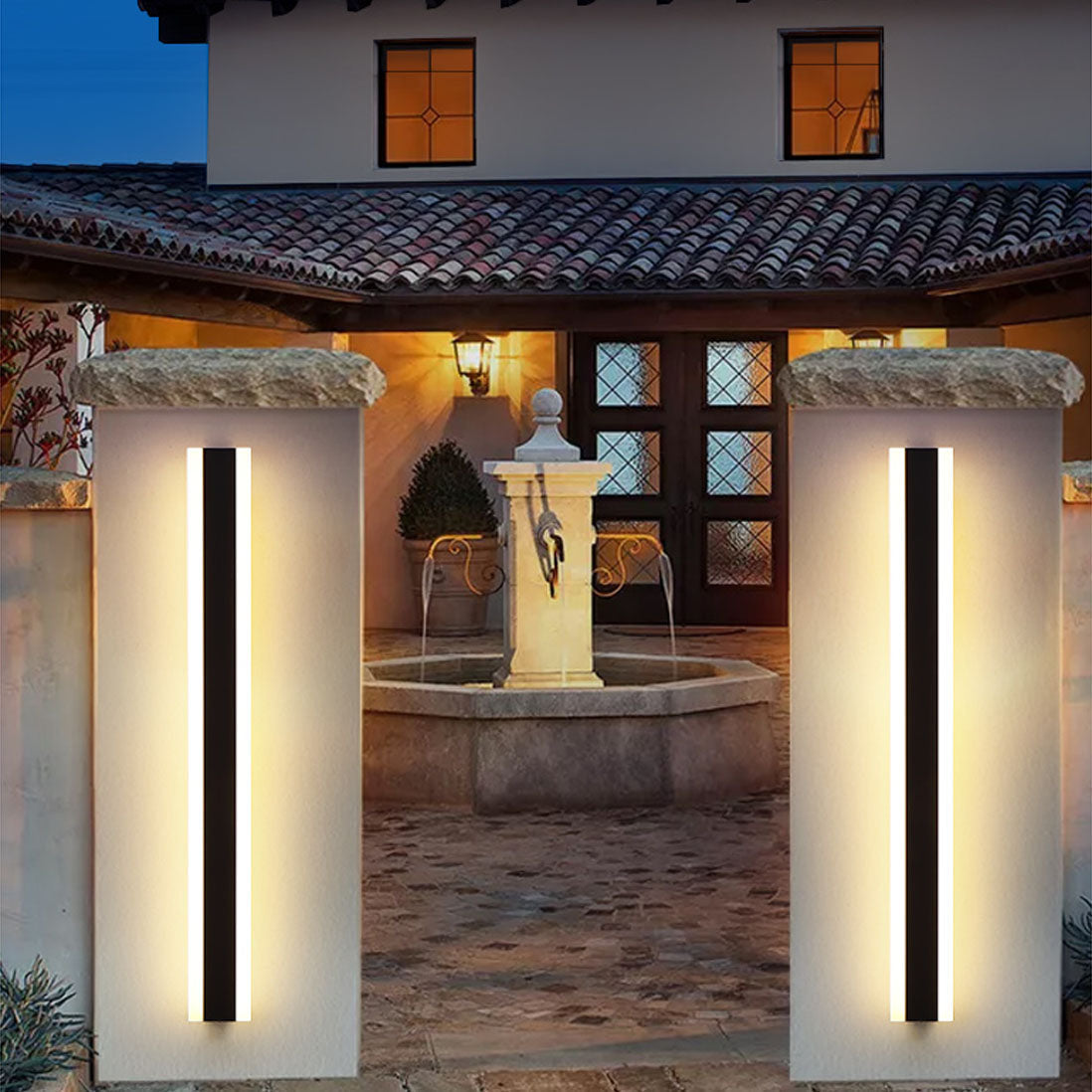 Nexa | Modern Outdoor Wall Light with Integrated Shelf & Dimmable Feature | Stylish Exterior Lighting for Courtyards and Balconies 3