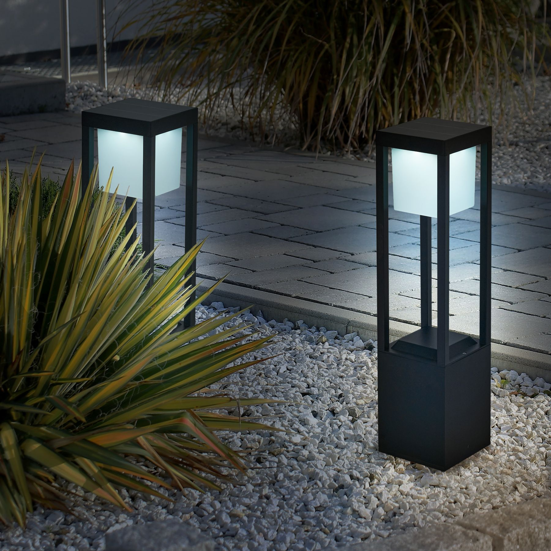 Nimbus Cube | Solar Lights Outdoor with Sleek Design & LED Efficiency | Eco-Friendly Landscape Lighting for Your Garden 3