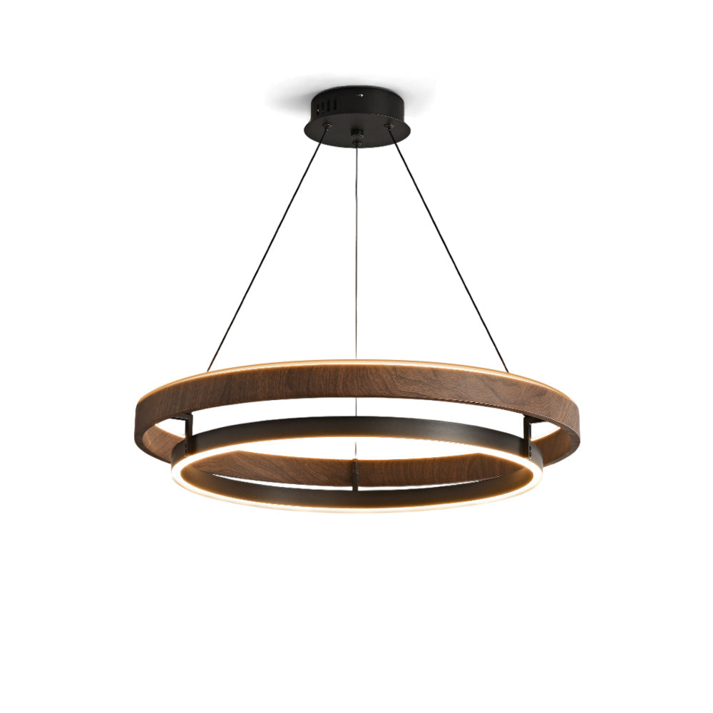 Niseko Chandelier Double Ring Design With LED Glow