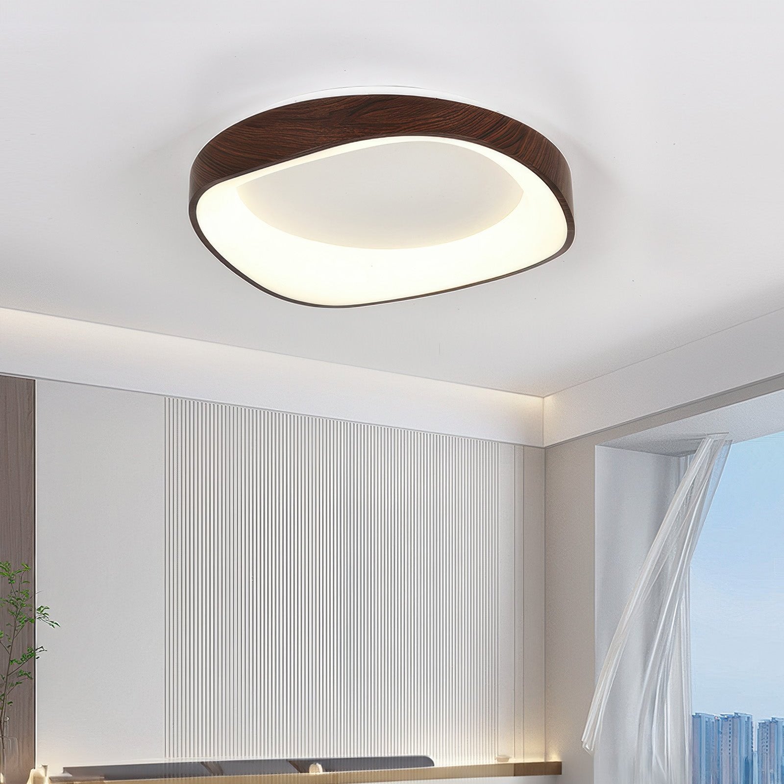 NordicWood | Elegant Minimalist Flush Mount Ceiling Light Fixture 3
