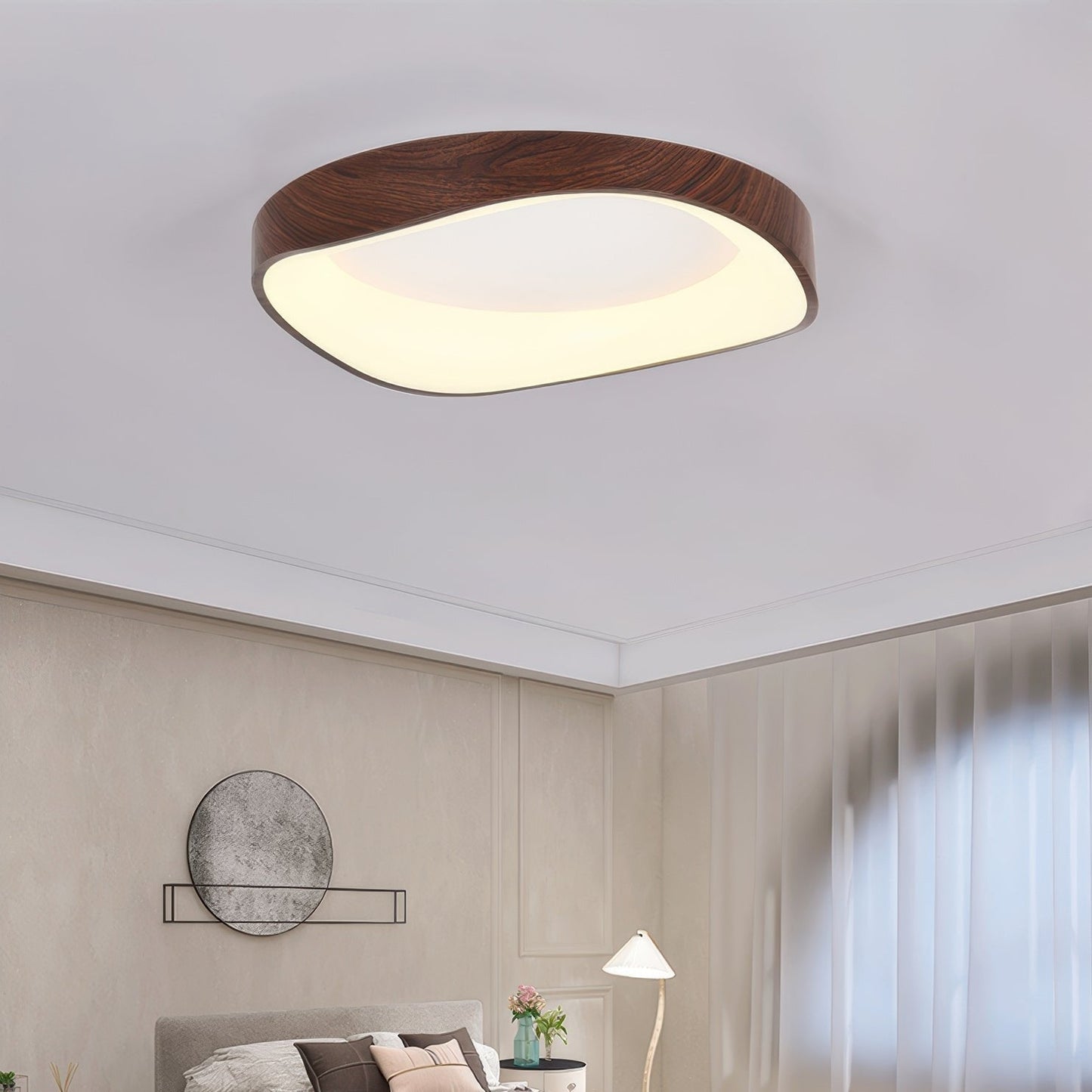 NordicWood | Elegant Minimalist Flush Mount Ceiling Light Fixture 4