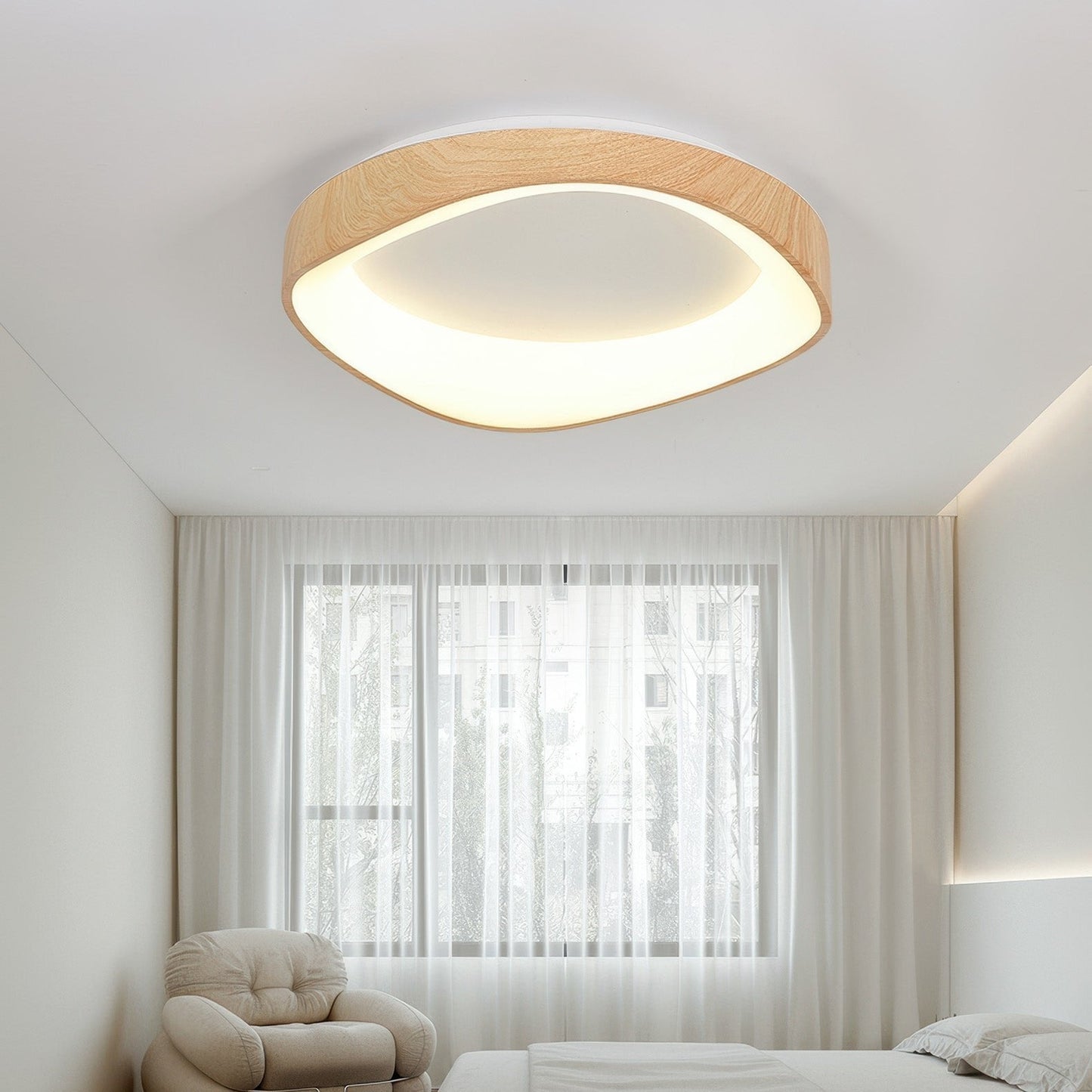 NordicWood | Elegant Minimalist Flush Mount Ceiling Light Fixture 5