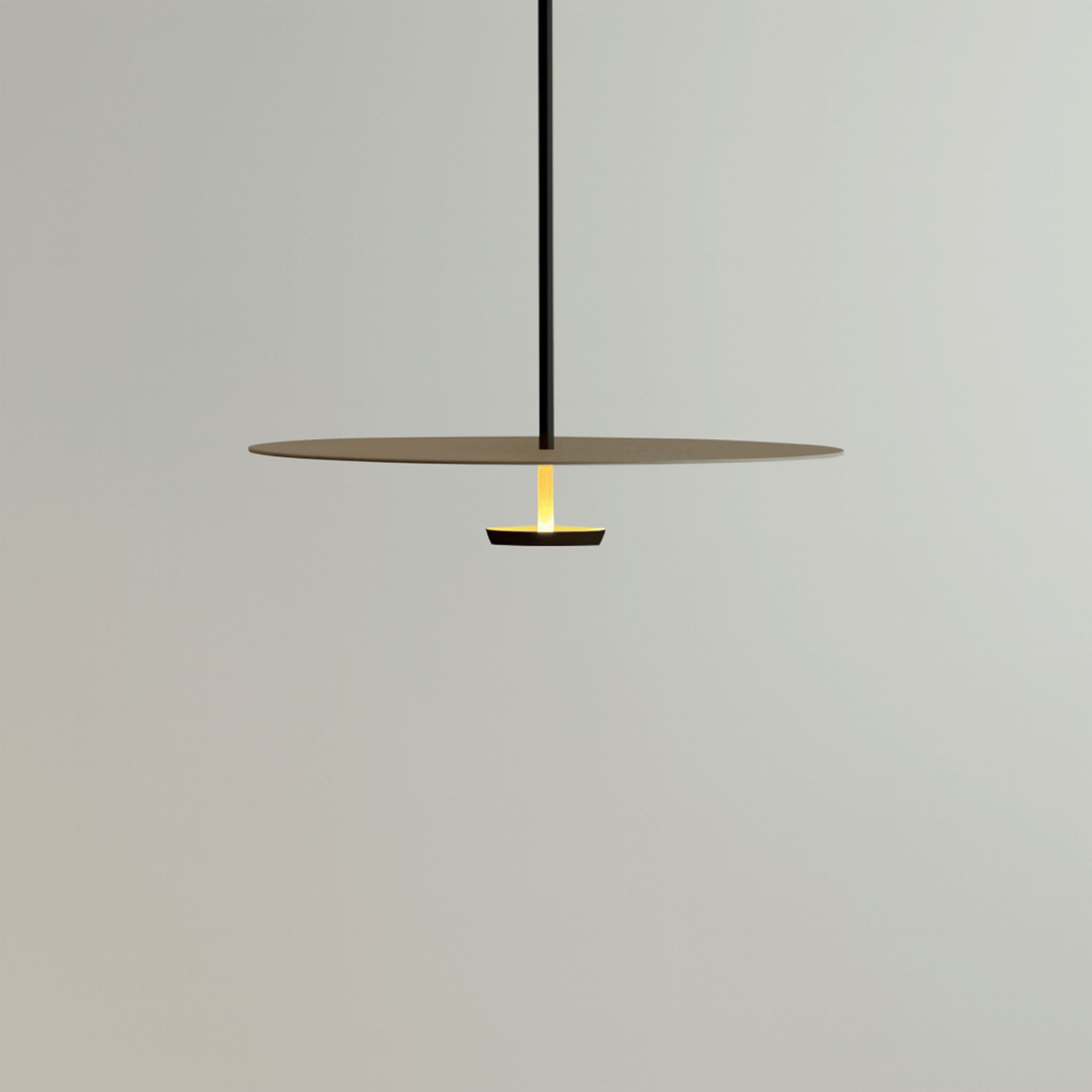 Nordic Black Saucer Pendant Light | Small/Large | Layered Disc