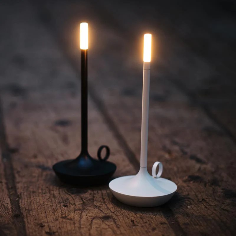 Nordic Collection | Dimmable Candlestick Light with Rechargeable Battery | Elegant Home Decor for Ambiance 1