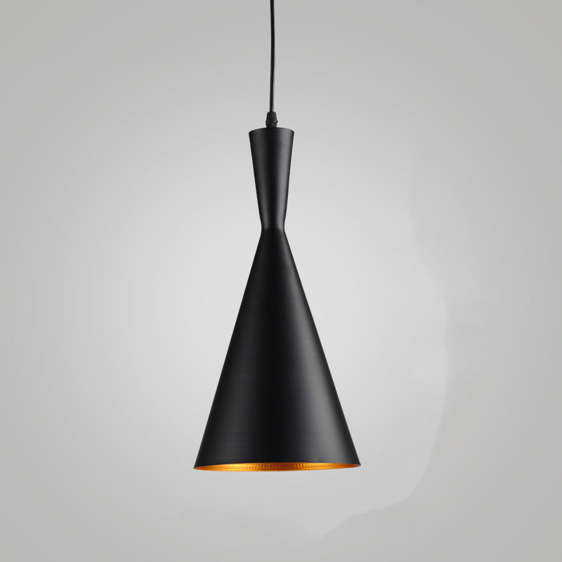 Nordic Cone-Shaped Pendant Light | Black Metal Finish with Adjustable Height | Elegant Kitchen Pendant Lighting for Modern Spaces 0