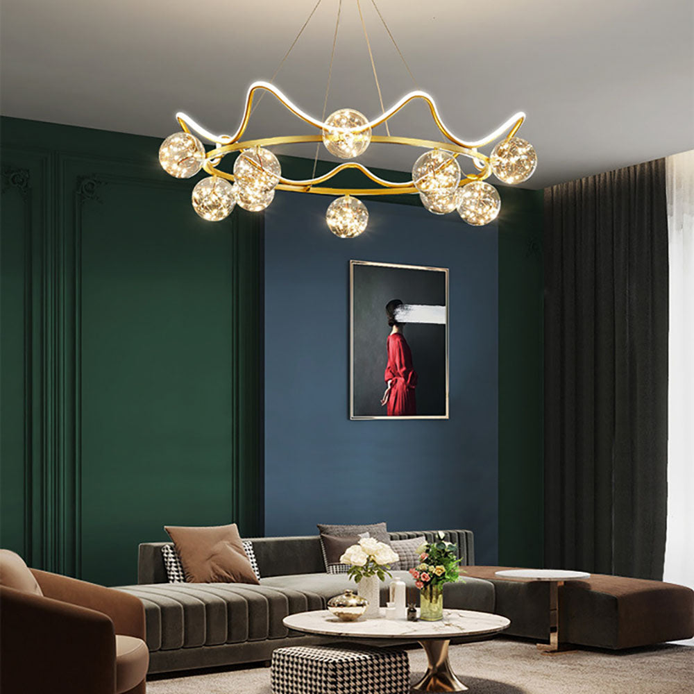 Nordic Creative Star Pendant Light | Metal & Acrylic Design for Elegant Kitchen Pendant Lighting 2