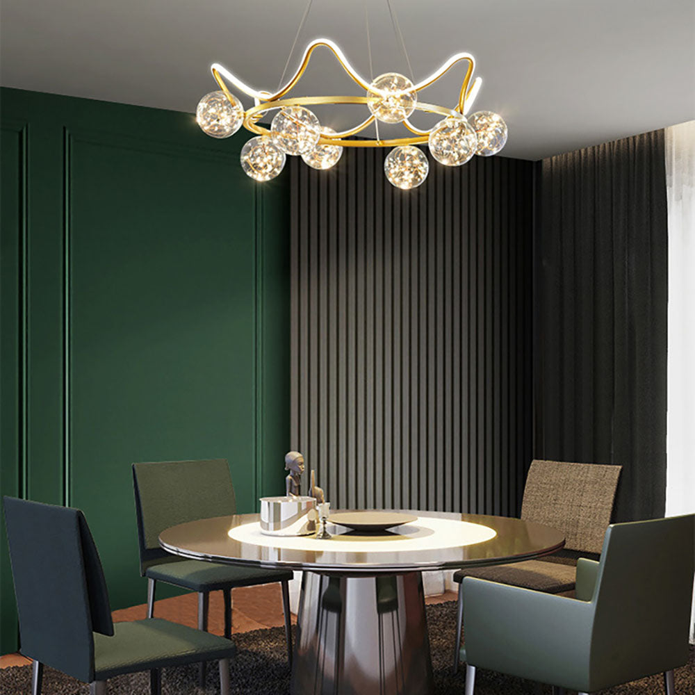 Nordic Creative Star Pendant Light | Metal & Acrylic Design for Elegant Kitchen Pendant Lighting 3