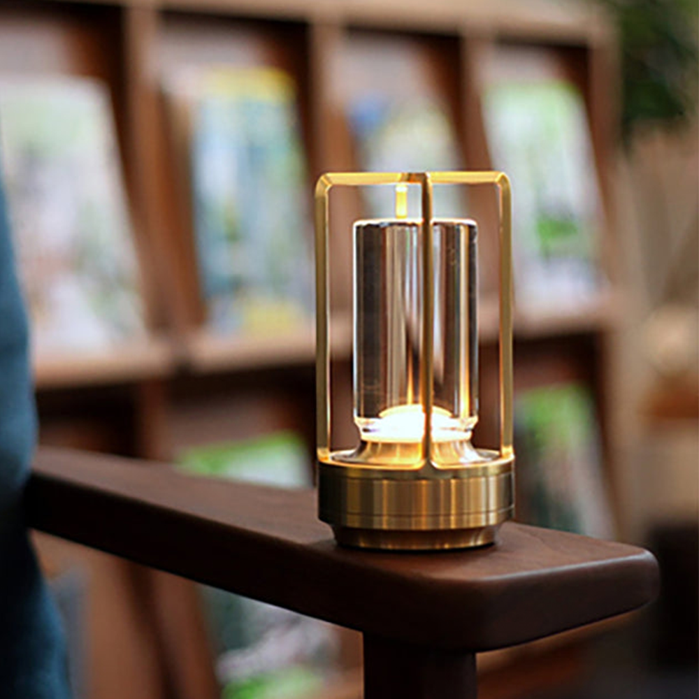 Nordic Crystal Table Lamp | USB Rechargeable & Dimmable | Elegant Lighting for Bedroom and Desk 2