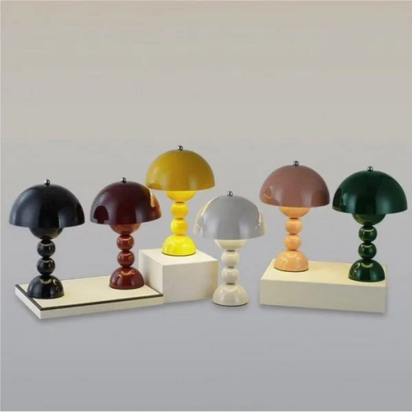 Nordic Flower Buds | Portable Table Lamp with Rechargeable Battery | Cordless Design for Modern Ambiance 1