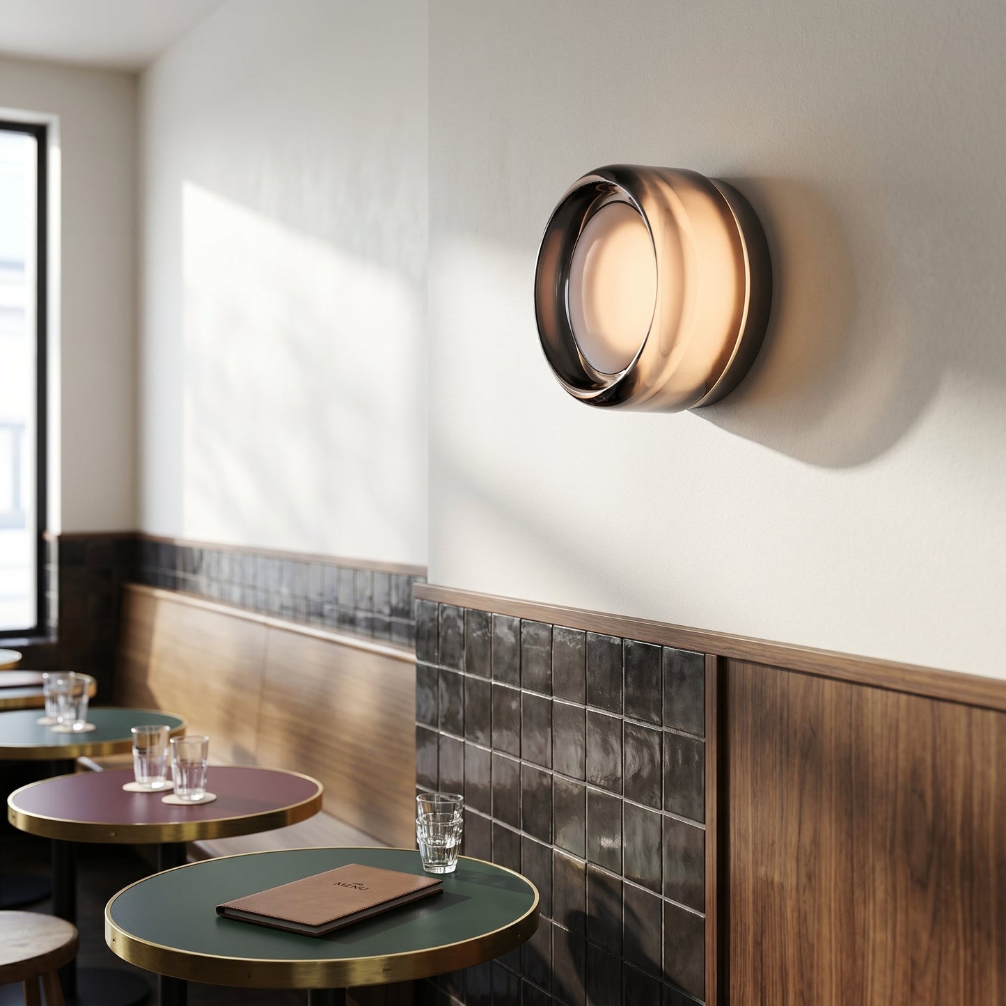 Nordic Luminous | Wall Light with Built-in Light Sensor | Minimalist Design for Soft Ambient Illumination 2