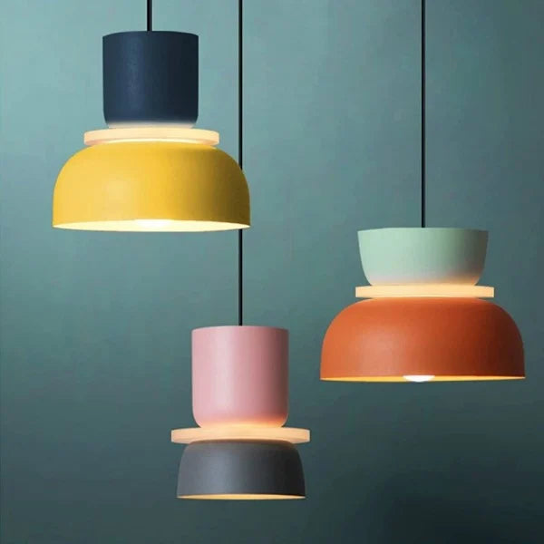 Nordic Pendant Light | Kitchen Pendant Lighting with Macaroon Shape | Durable Aluminum for Modern Decor 1