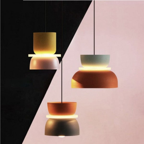 Nordic Pendant Light | Kitchen Pendant Lighting with Macaroon Shape | Durable Aluminum for Modern Decor 2