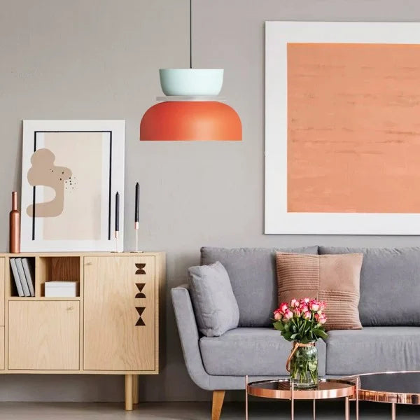 Nordic Pendant Light | Kitchen Pendant Lighting with Macaroon Shape | Durable Aluminum for Modern Decor 5