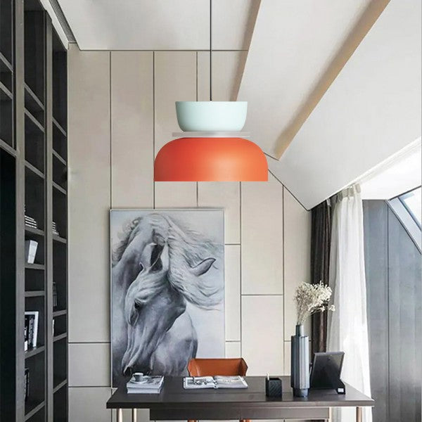 Nordic Pendant Light | Kitchen Pendant Lighting with Macaroon Shape | Durable Aluminum for Modern Decor 7