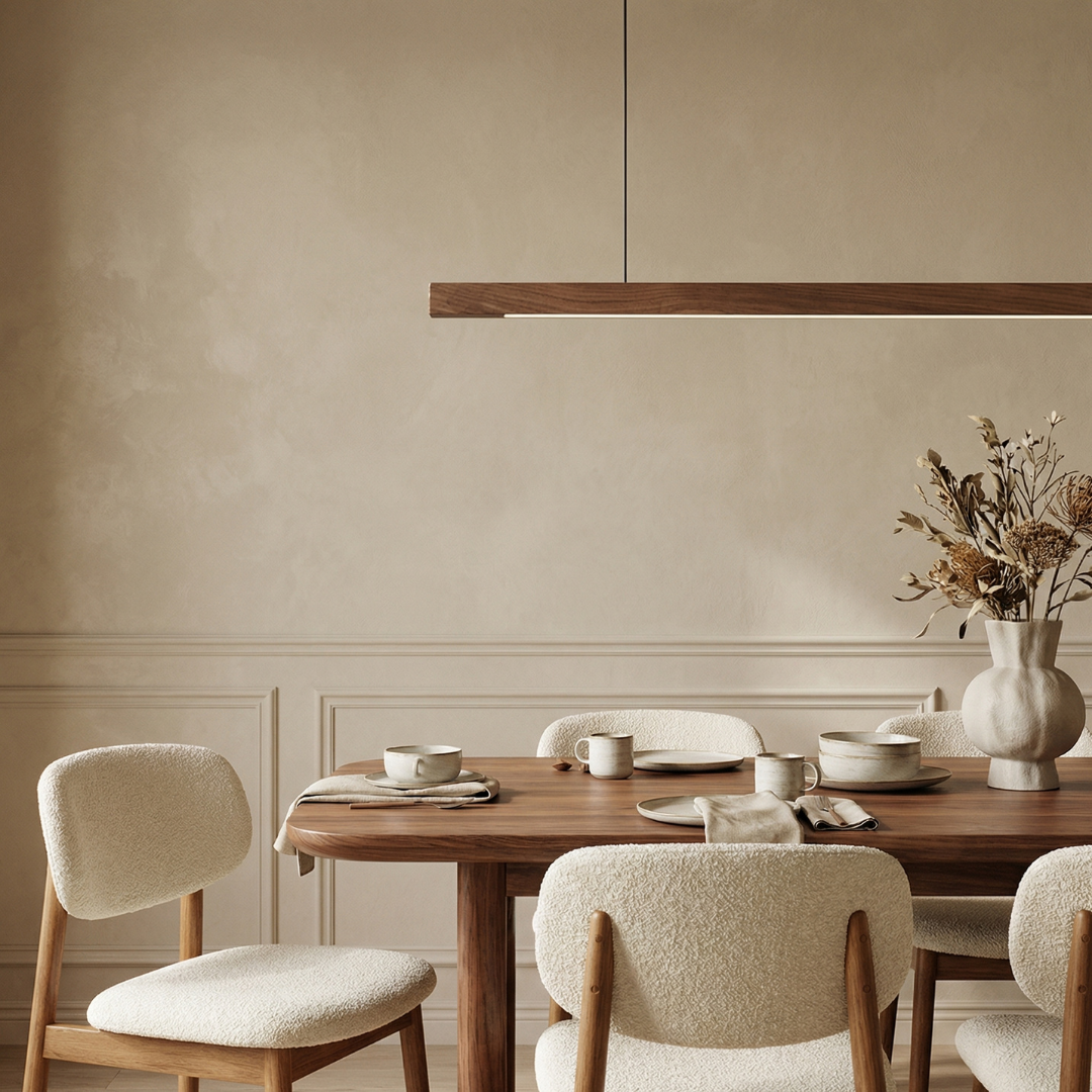Nordic Pendant Light | Wooden Design with Adjustable Color Temperature | Modern Kitchen Pendant Lighting for Versatile Illumination 1