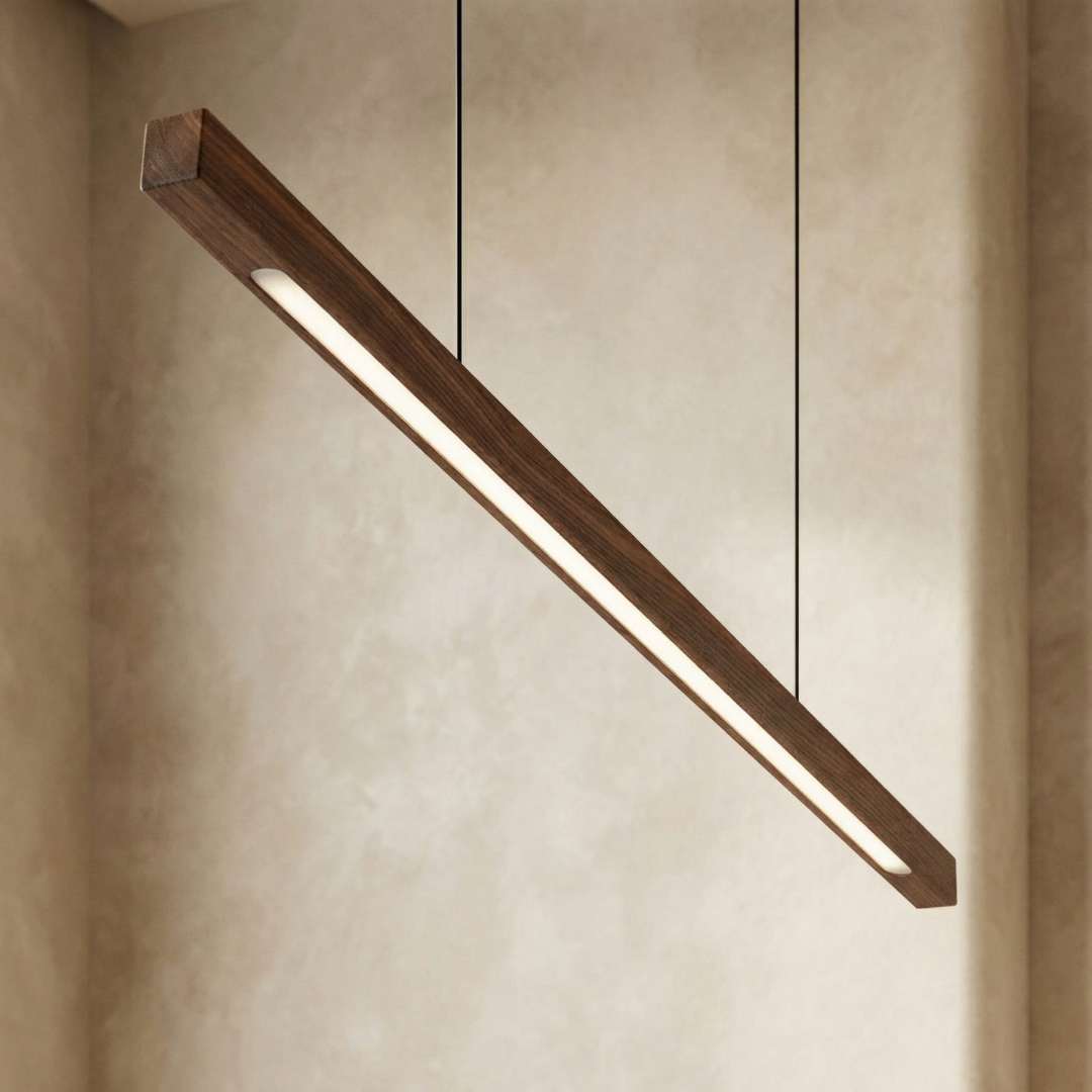 Nordic Pendant Light | Wooden Design with Adjustable Color Temperature | Modern Kitchen Pendant Lighting for Versatile Illumination 6
