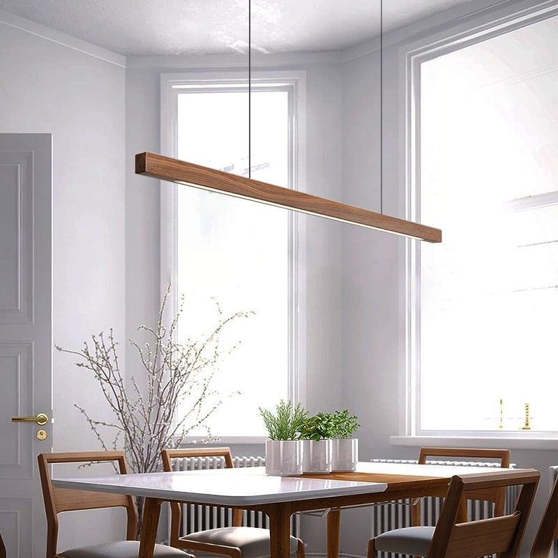 Nordic Pendant Light | Wooden Design with Adjustable Color Temperature | Modern Kitchen Pendant Lighting for Versatile Illumination 7