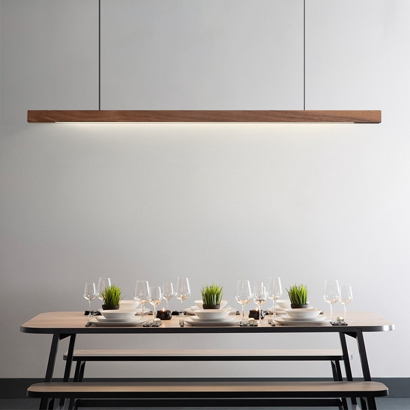 Nordic Pendant Light | Wooden Design with Adjustable Color Temperature | Modern Kitchen Pendant Lighting for Versatile Illumination 8