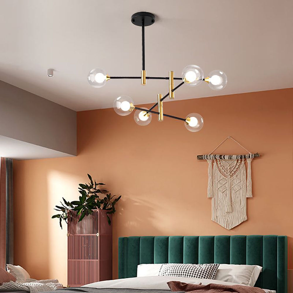 Nordic Spherical Chandelier Light with Elegant Glass Shades | Modern Design for Cozy Ambiance 2