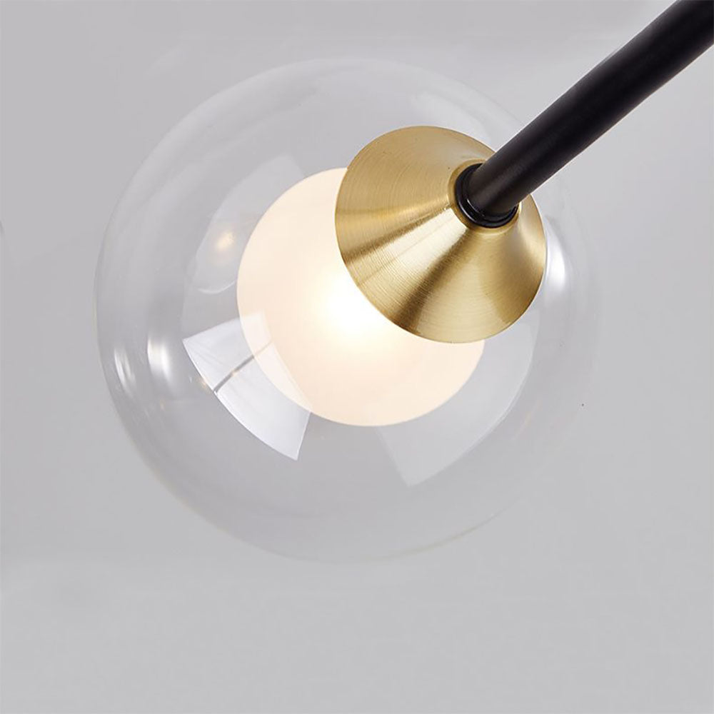 Nordic Spherical Chandelier Light with Elegant Glass Shades | Modern Design for Cozy Ambiance 4