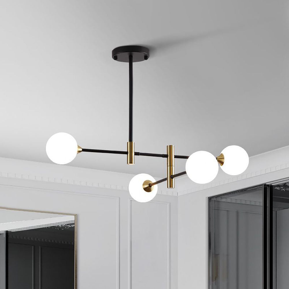 Nordic Spherical Chandelier Light with Elegant Glass Shades | Modern Design for Cozy Ambiance 7