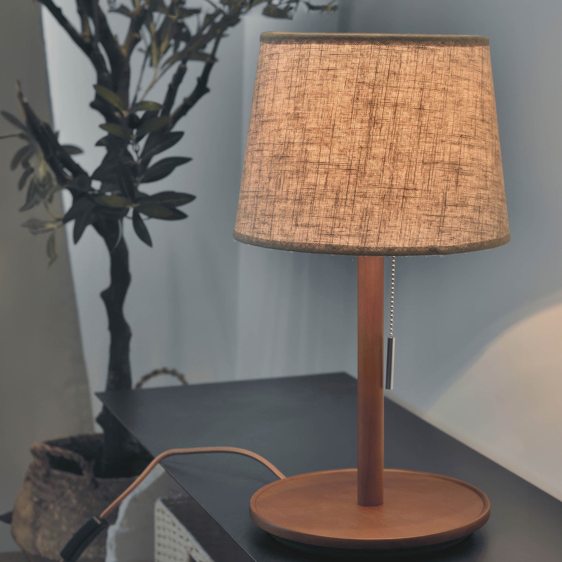 Nordic Walnut Floor Lamp with Elegant Fabric Shade & Soft LED Light for Cozy Ambiance 7